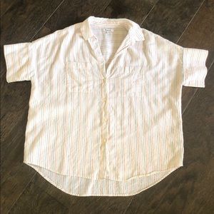 Madwell cropped button down